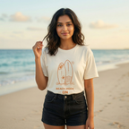 Beach Mode ON – Premium Off-White Summer T-Shirt | TeeHaus