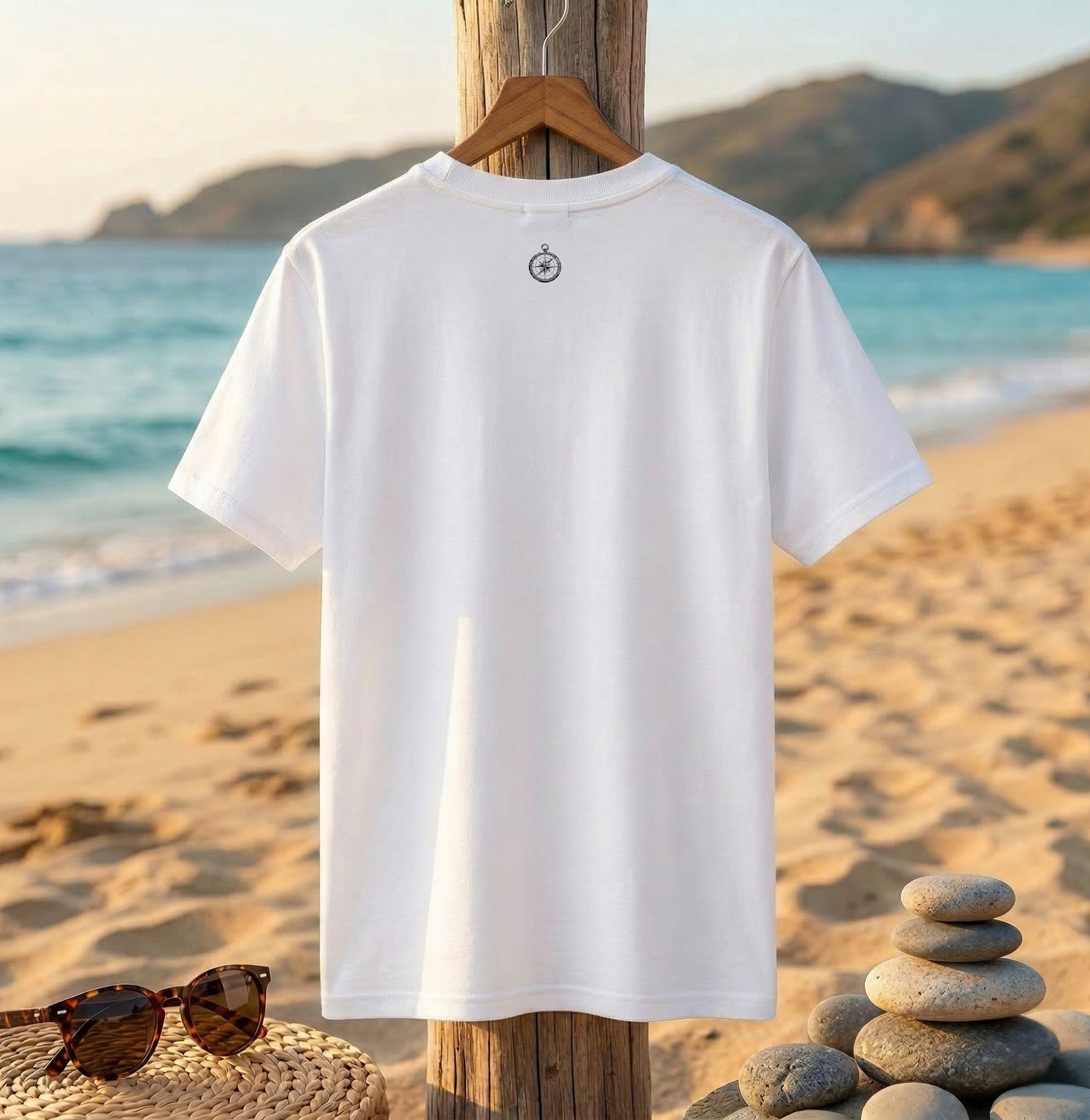 Retro Sunset Stripe Graphic T-Shirt | Unisex Summer Beach Tee