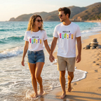 Hello Summer Graphic T-Shirt – Unisex Beach Flip-Flop Tee