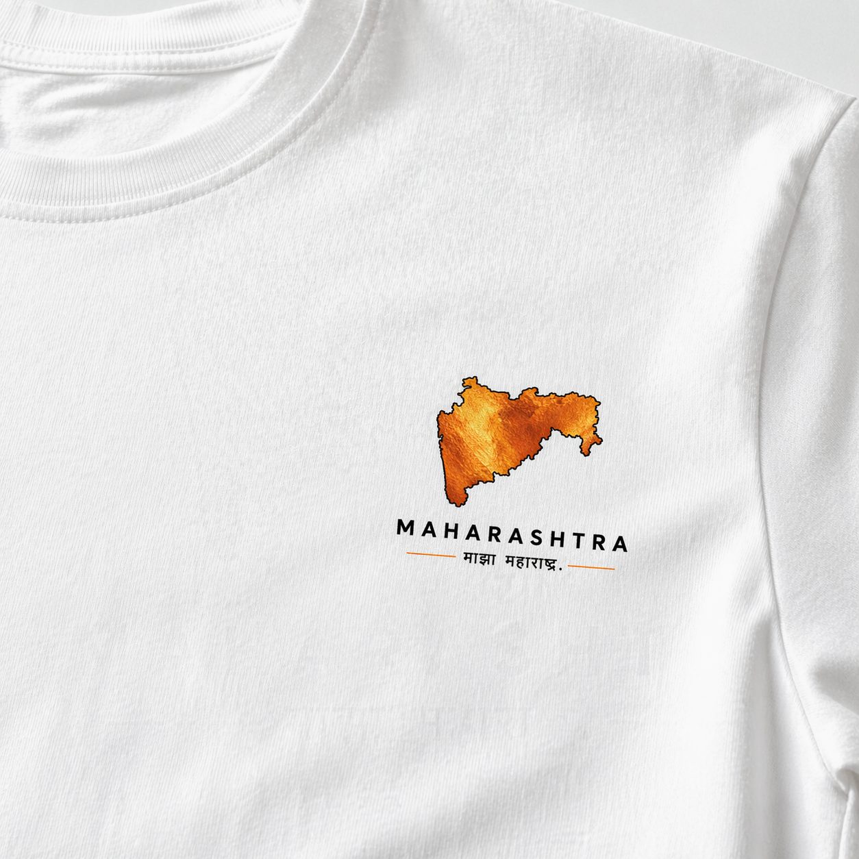 Unisex Stretch Cotton T-Shirt – Premium Maharashtra Print | Soft Fit Everyday Wear
