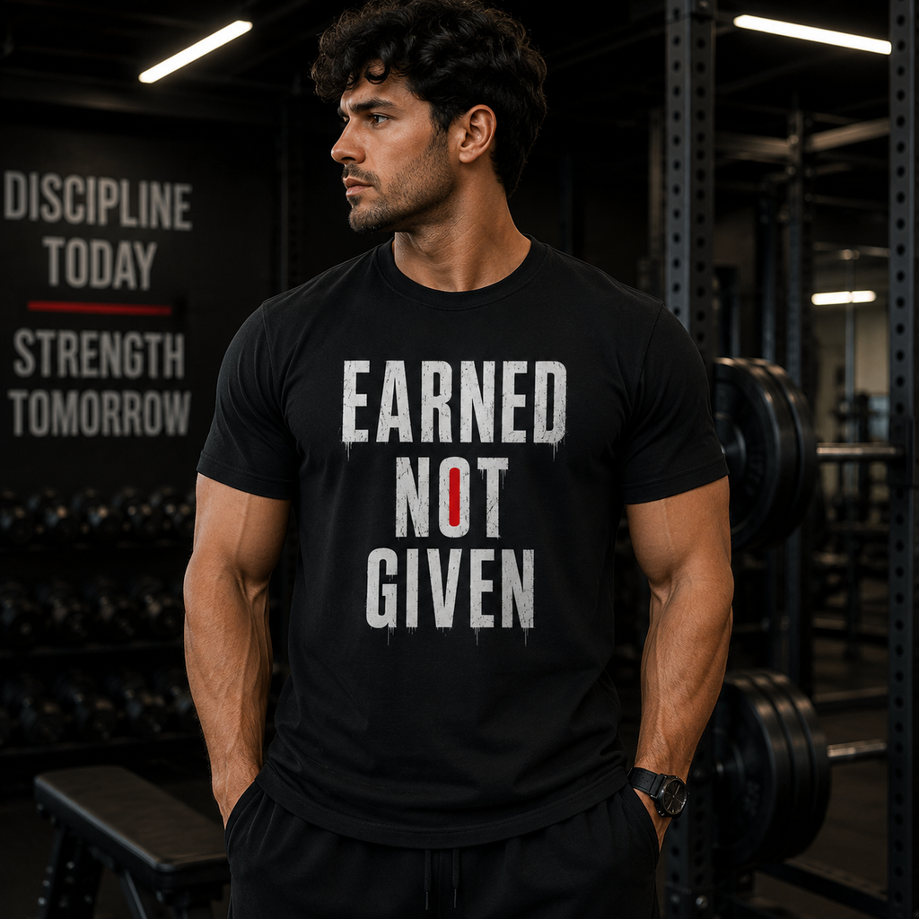 EARNED NOT GIVEN Gym T-Shirt