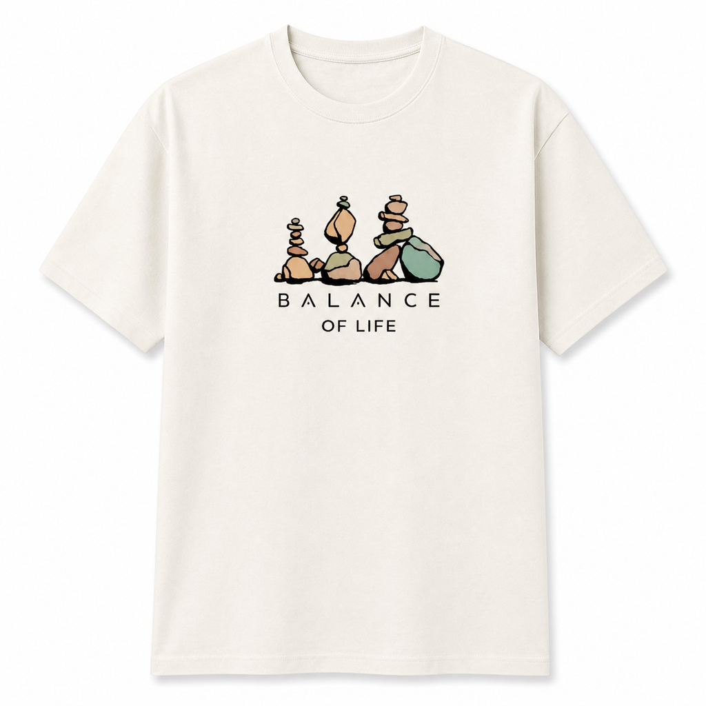 Balance of Life Minimal Graphic T-Shirt | Premium Cotton Unisex Tee