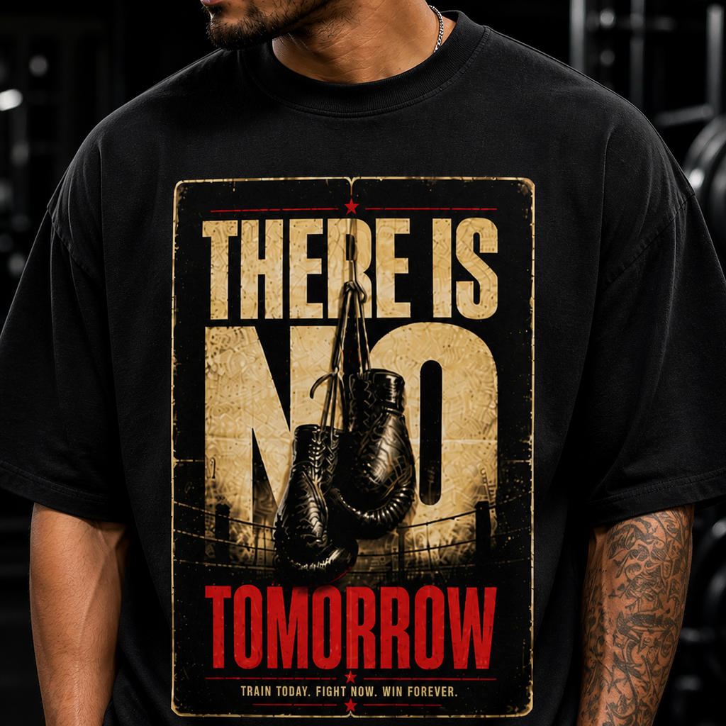 No Tomorrow Oversized Gym T-Shirt | Premium 240 GSM Streetwear