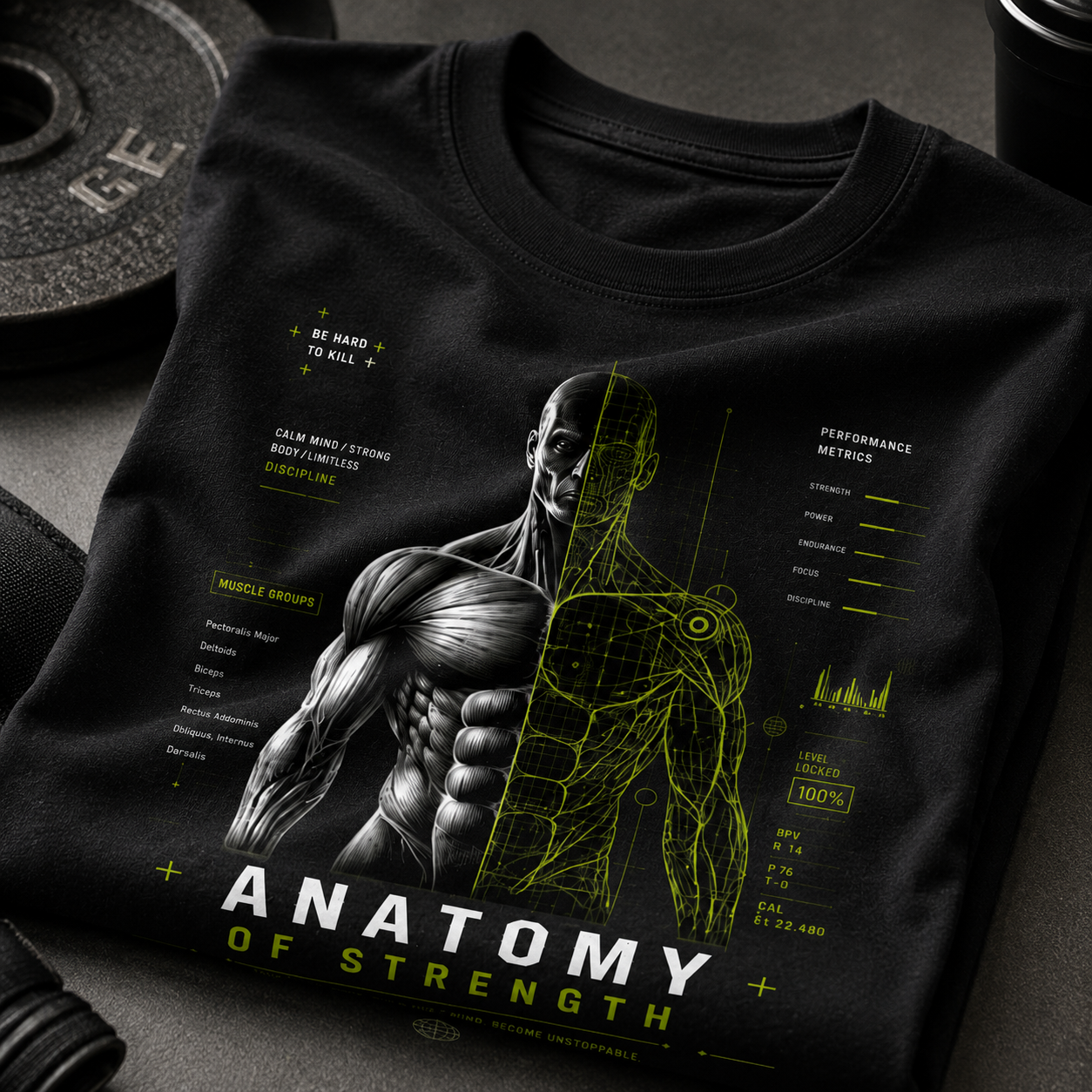 ANATOMY OF STRENGTH Gym T-Shirt