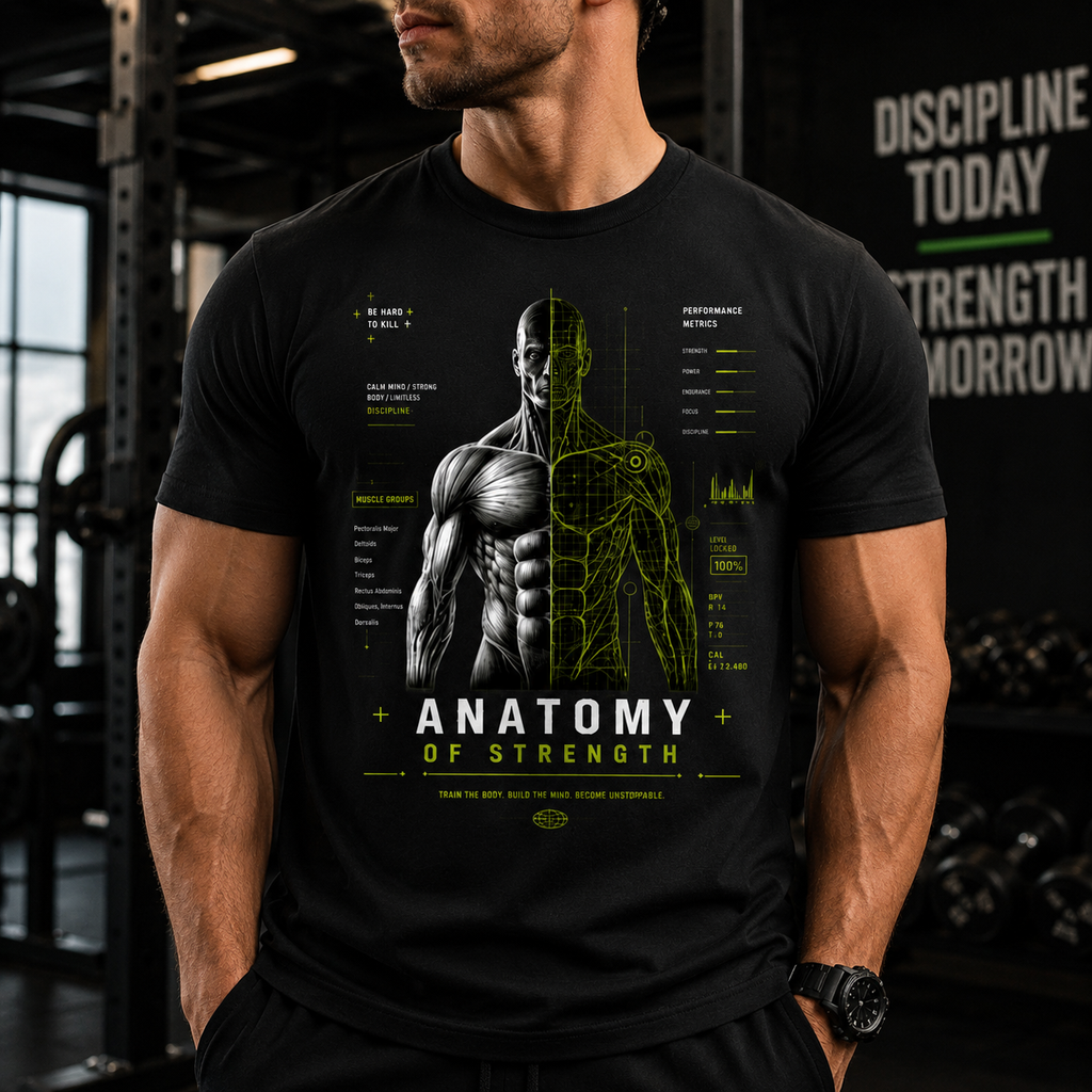 ANATOMY OF STRENGTH Gym T-Shirt