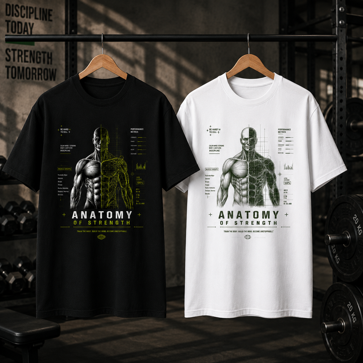 ANATOMY OF STRENGTH Gym T-Shirt