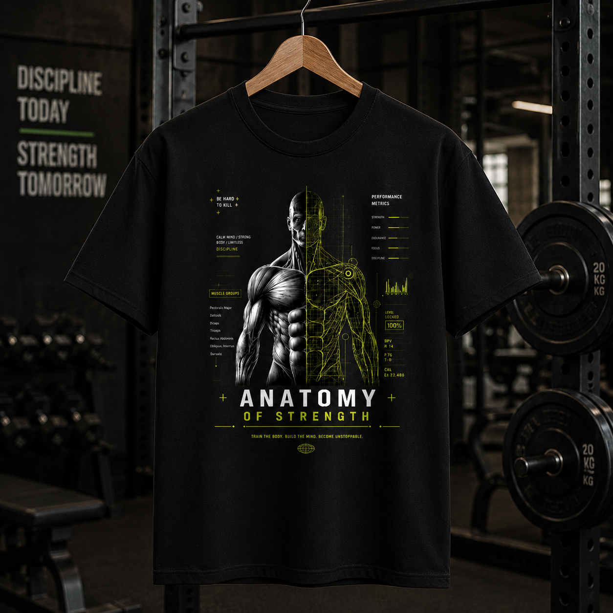 ANATOMY OF STRENGTH Gym T-Shirt