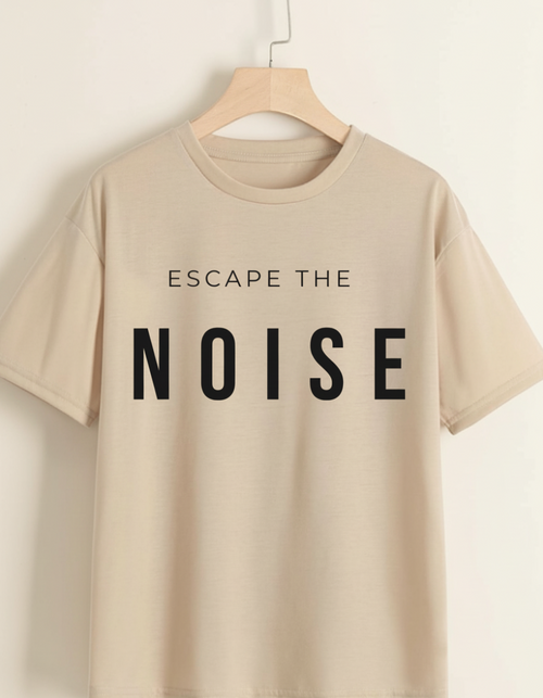 Escape The Noise Oversized T-Shirt – Minimal Streetwear | TeeHaus