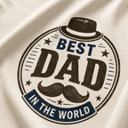 Best Dad In The World Premium Graphic Regular size T-Shirt for Men
