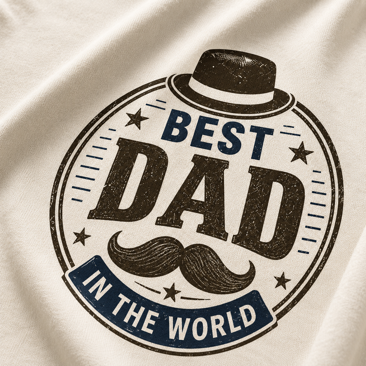 Best Dad In The World Premium Graphic Regular size T-Shirt for Men