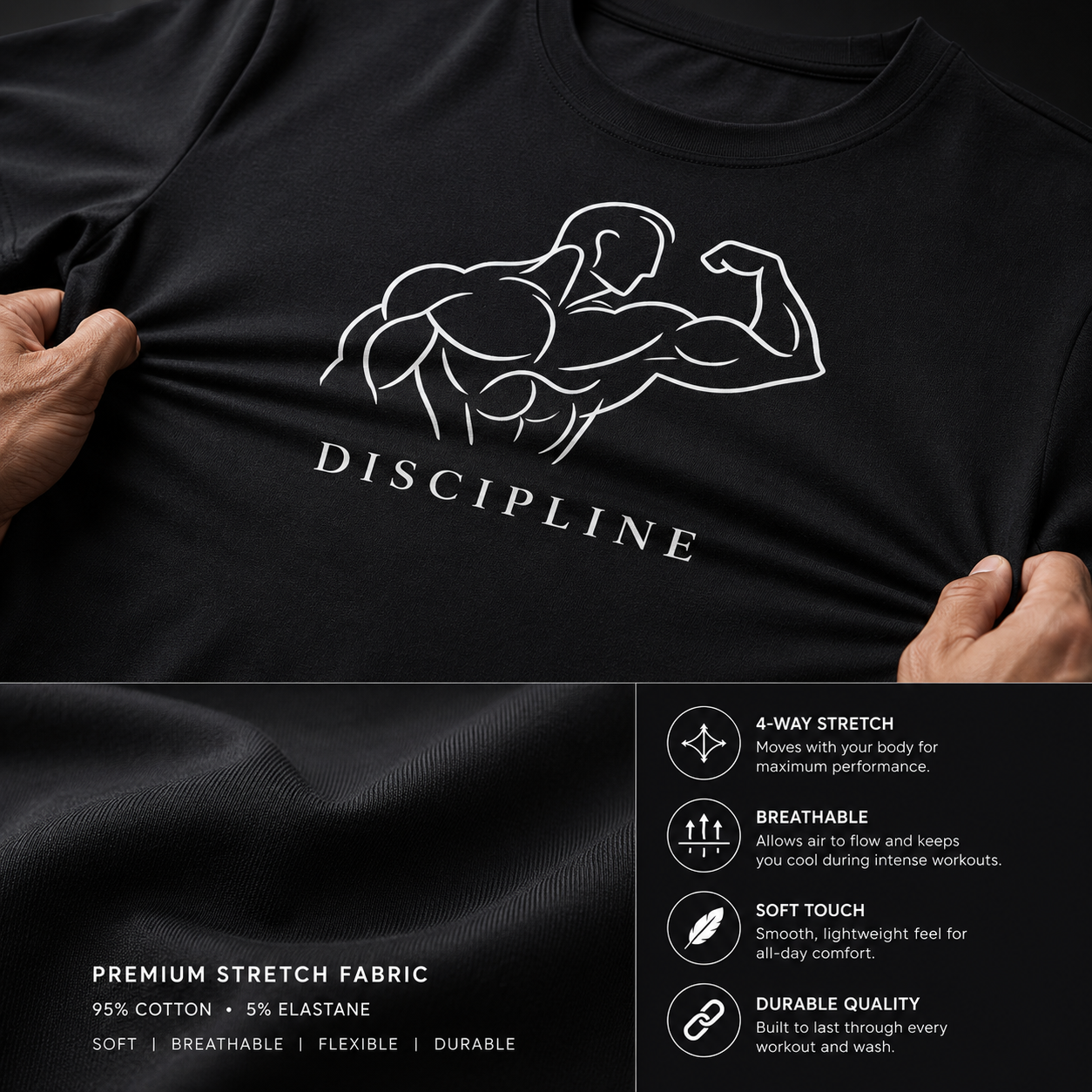 DISCIPLINE Gym T-Shirt