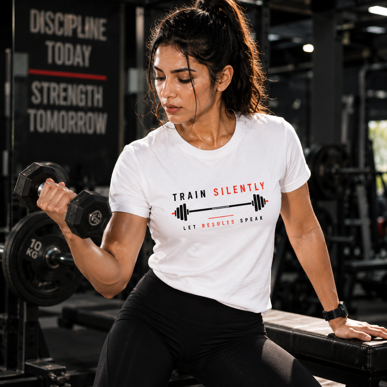 TRAIN SILENTLY Gym T-Shirt