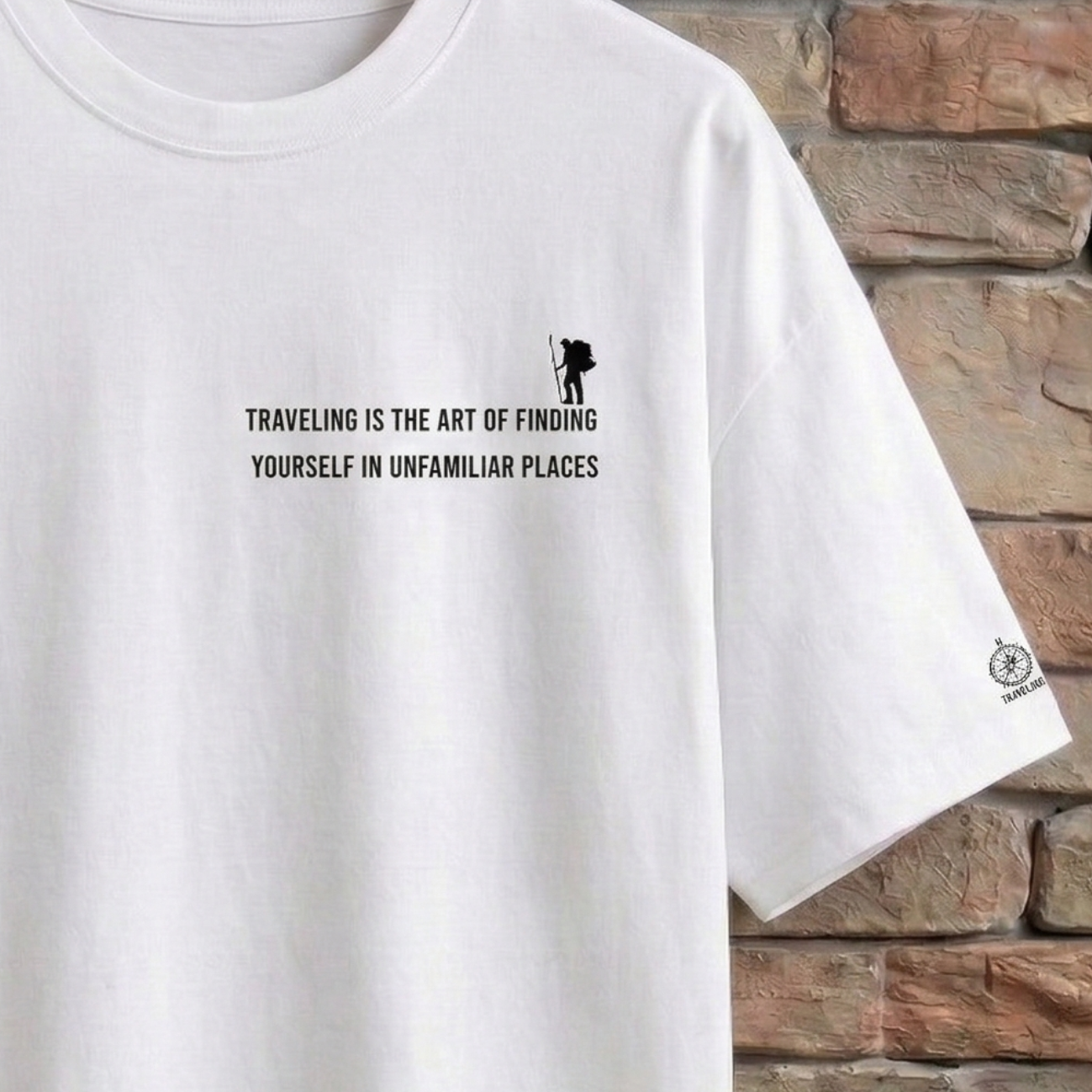 Himalayan Oversized T-Shirt for Men | Back Print Mountain Tee India – TeeHaus