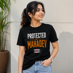 Protected by Mahadev | Premium Graphic T-Shirt for Men & Women | 100% Cotton